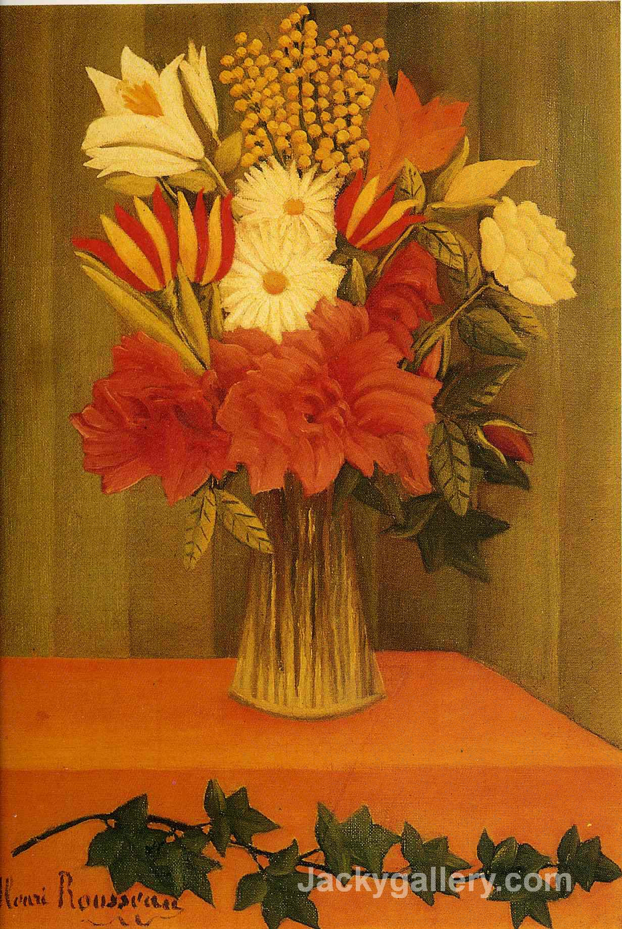 Vase of Flowers by Henri Rousseau paintings reproduction